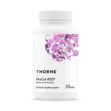 THORNE - NiaCel 400 - Пищевая добавка NAD - Рибозид никотинамида - Поддерживает здоровое старение и многое другое* - Сертифицирована NSF для занятий спортом - 60 порций