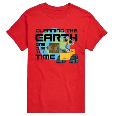 Мужская футболка с коротким рукавом Cleaning the Earth с графическим рисунком, красная