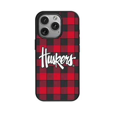 NCAA Big Ten Universities Клетчатый чехол для мобильного телефона, совместимый с MagSafe, для Apple iPhone nebraska huskers