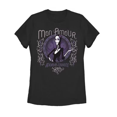 Женская футболка The Addams Family Morticia, черная