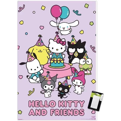 Постер Trends International Hello Kitty, 2025, белый