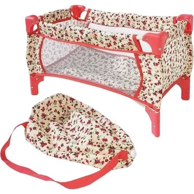 Кроватка для кукол New York Doll Collection, цветочная