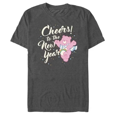 Мужская футболка charcoal heather с поздравлениями к Новому году