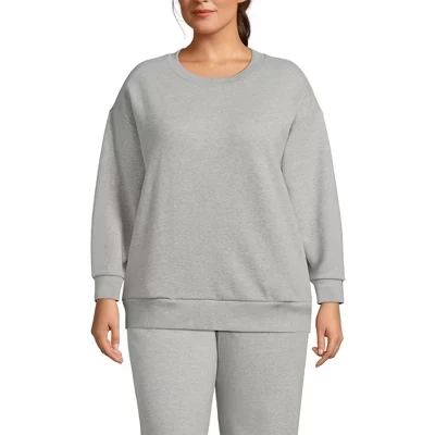 Женский свитшот Lands End Serious Sweats, серый