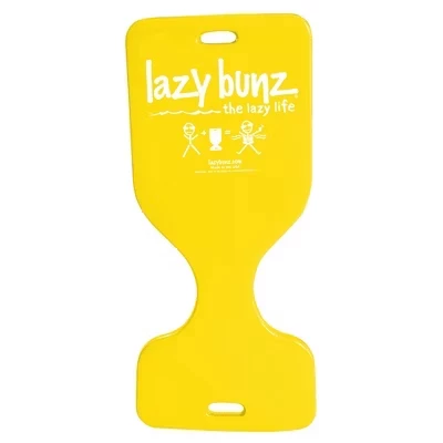 Lazy Bunz Поролоновое седло для взрослых и детей, Плавающее сиденье, Шезлонг, коврик для бассейна, озера, пляжа, реки и катания на лодках желтого цвета