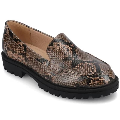 Женские лоферы Journee Collection Erika, коричневые