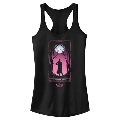 Junior's : Майка Agatha All Along Kale Card Racerback черного цвета