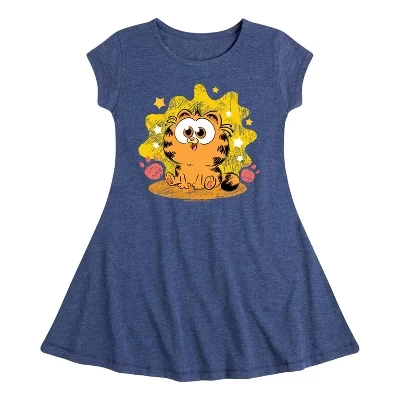 Платье с рисунком Baby Paws And Stars Fit & Flair и коротким рукавом-колпачком