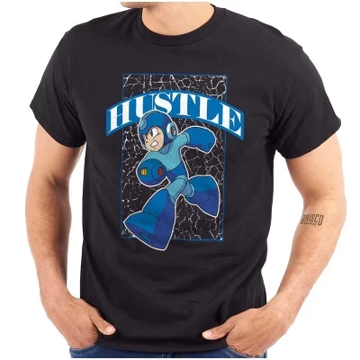 Унисекс-футболка Brisco Brands Mega Man, черная