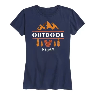 Женская футболка Disney Outdoor Vibes, темно-синяя