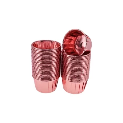 Формочки для выпечки Unique Bargains бумажные 50 шт 6,5×4 см, розовое золото