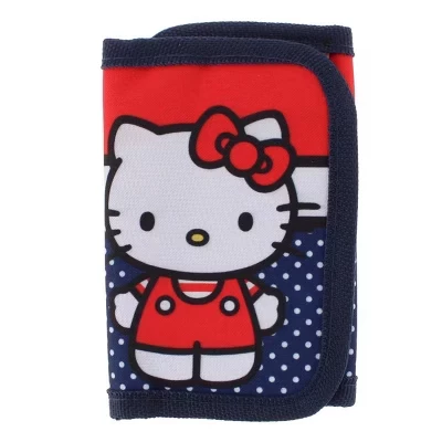 Женский кошелек Hello Kitty Americana с застежкой на крючок и петлю в три сложения