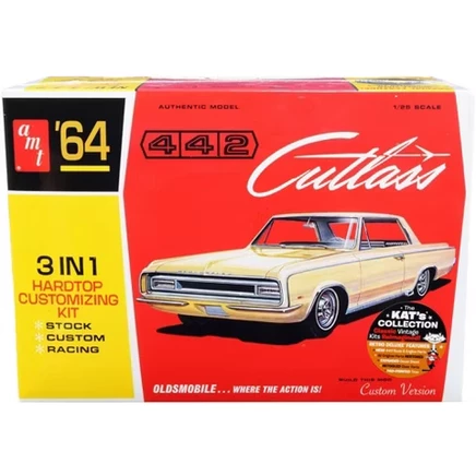 Сборная модель AMT 1:25 Oldsmobile Cutlass 442 1964, 3-в-1