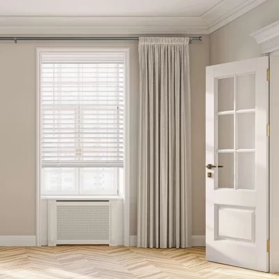 Карниз Linen Avenue для окна с наконечником, серебристый