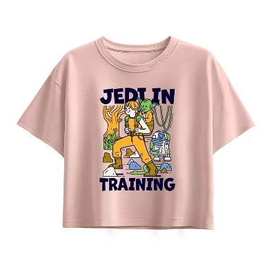 Детская футболка Star Wars Jedi In Training, светло-розовая