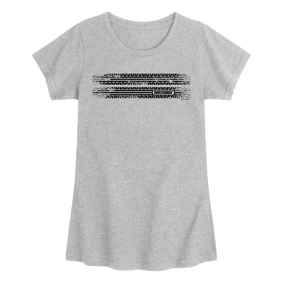 Облегающая футболка с коротким рукавом и графическим рисунком с логотипом протектора шины серого цвета