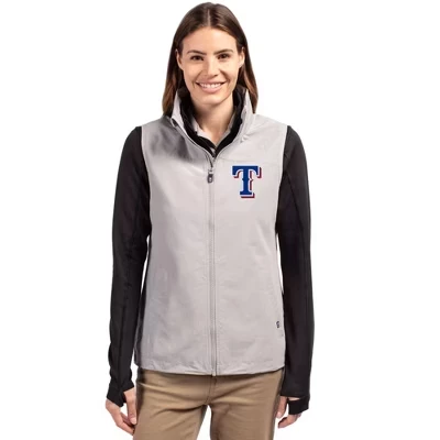 Полированный женский жилет Texas Rangers Charter Eco из переработанного материала на молнии.