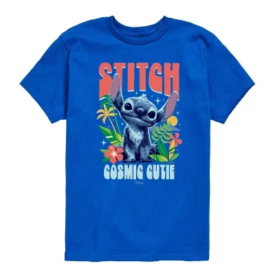 Детская футболка Lilo & Stitch Cosmic Cutie, синяя