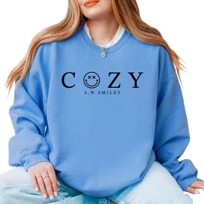 Свитшот с уютным рисунком S.W.Smiley carolina