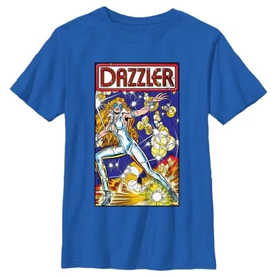 Футболка для мальчиков Marvel Dazzler, комикс, синяя