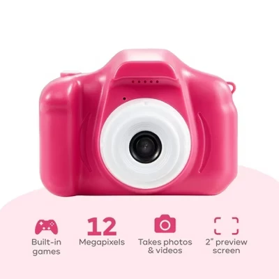 Детская камера Vivitar Kidzcam с экраном 2″, розовая