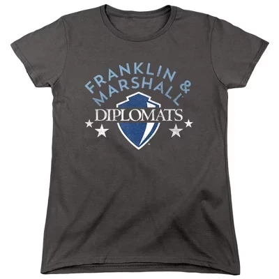Женская футболка Franklin & Marshall College Diplomats цвета древесного угля