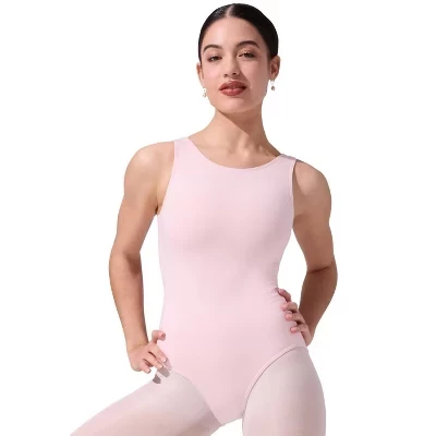 Женское боди Capezio с высокой горловиной, розовое