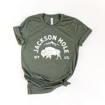 Женская футболка с коротким рукавом Jackson Hole Mountain с графическим рисунком