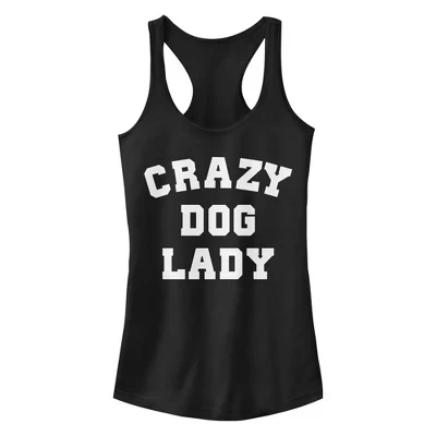 Майка Junior's Lost Gods Crazy Dog Lady Racerback черная