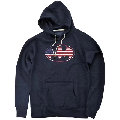 Мужское худи Batman American Flag, синее