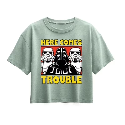 Футболка Vader Here Comes Trouble с коротким рукавом и квадратным рисунком seafoam