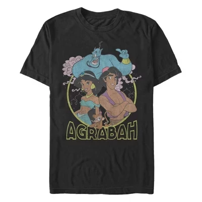 Мужская футболка Aladdin «Аграба: герои», черная