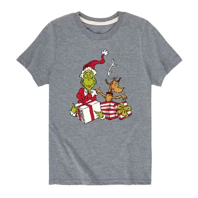 Футболка с коротким рукавом Max & Grinch с графическим рисунком athletic heather