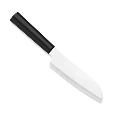Кухонный нож Rada Cutlery длиной 4,75 дюйма с прямым лезвием из нержавеющей стали черного цвета