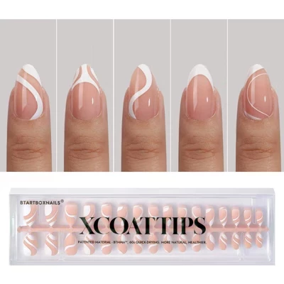 Накладные ногти BTARTBOX NAILS XCOATTIP, персиковые, 150 шт
