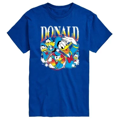 Мужская футболка с коротким рукавом и графическим рисунком Donald 90-х годов.