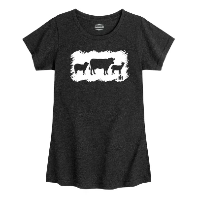 Приталенная футболка с коротким рукавом и графическим рисунком Farm Animal Sketchy