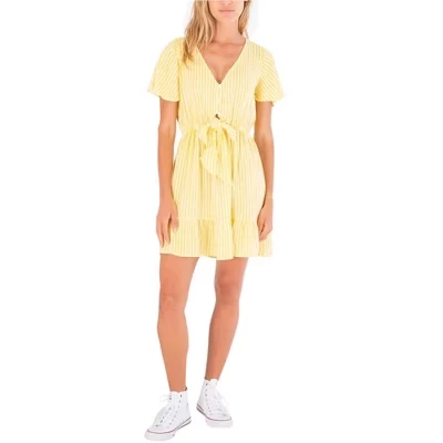 Женское платье Hurley Flirty Fit & Flare, желтое