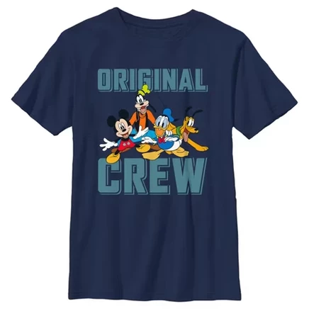 Футболка для мальчиков Mickey Mouse & Friends Original Crew, темно-синяя