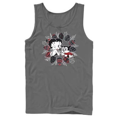 Мужская майка Betty Boop «Пасха», угольно-серая