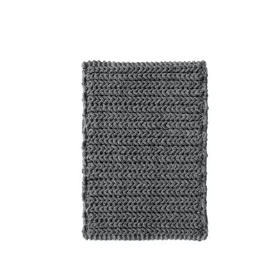 Коврик для ванной Madison Park Braided Cotton, серый