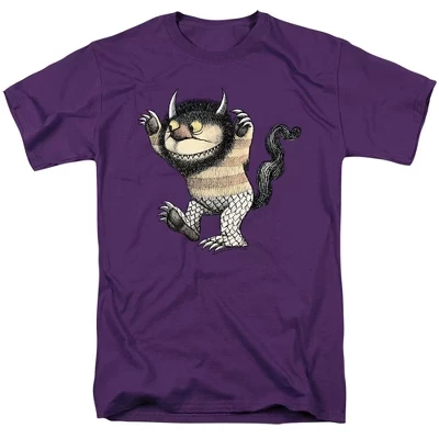 Where The Wild Things - футболка для взрослых Кэрол фиолетового цвета