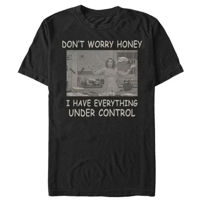 Мужская футболка WandaVision Everything Under Control, черная