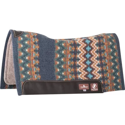 Подушка для верховой езды Western Horse Saddle Pad из войлока толщиной 3/4 дюйма синего цвета