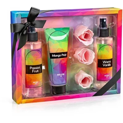 Подарочный набор Freida & Joe Fine Fragrance Body Mist & Body Splash Valentines – Роскошное комбинированное средство для ухода за собой для женщин и девушек с нотами маракуйи, теплой ванили, манго-груши