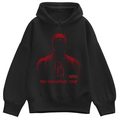 Женское худи Daredevil The Man Without Fear, черное