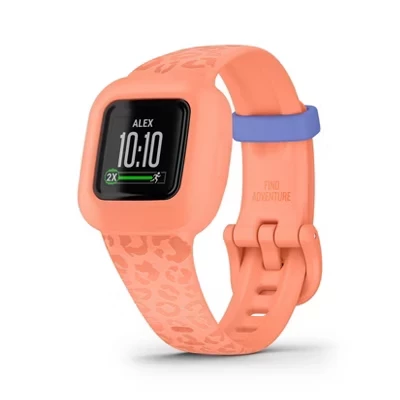 vivofit jr. Фитнес-трекер для 3-х детей peach leopard