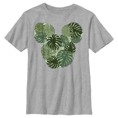 Футболка с силуэтом Монстеры с Микки Маусом от Disney для мальчика athletic heather