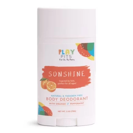 Твердый дезодорант Sonshine Kids - 2,65 унции: Мята перечная, апельсин, для нормальной кожи, для подмышек