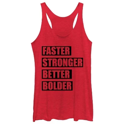 Женская майка для бега Stronger Girl Power Racerback с поднятым подбородком
